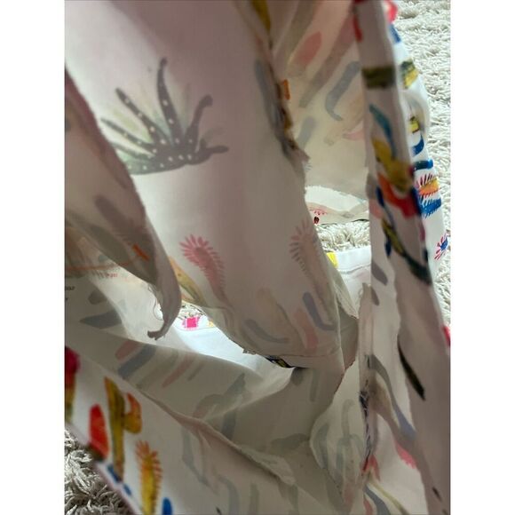 Ovi Multicolor Cactus Print High Waist Shorts M - Picture 9 of 13